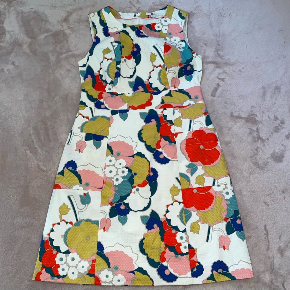 Boden floral multicolor dress size 4P - Picture 9 of 16